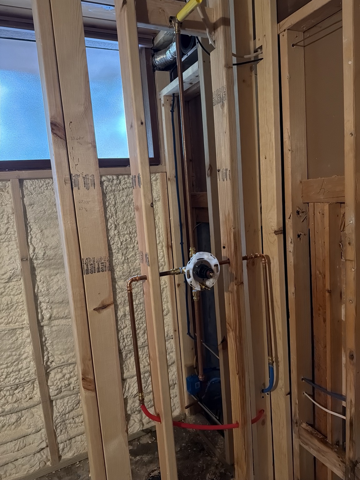 Residential plumbing rough-in